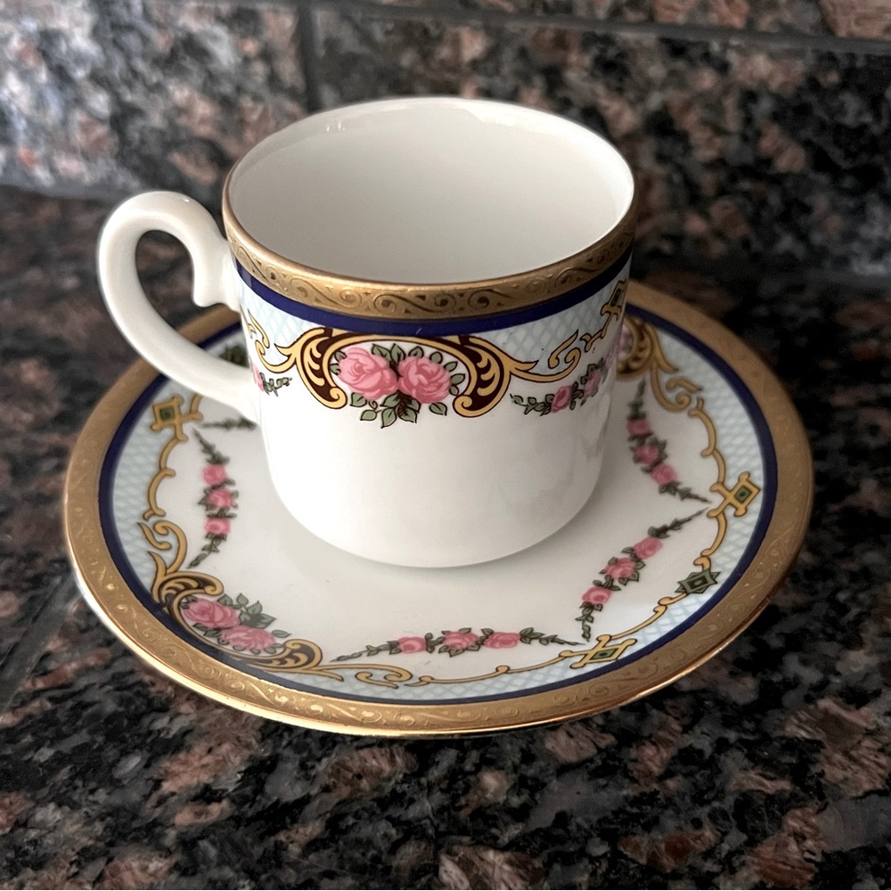 Tirschenreuth Bavaria Germany vintage demitasse cup and saucer